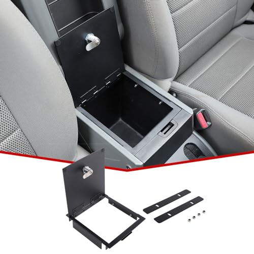 JeCar Armrest Combination Lock Protector Center Console Safe Storage Box Compatible with Jeep Wrangler JK JKU 2007-2010