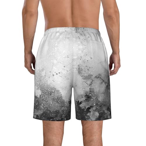 Black Jeremiah 29:11 Bible Verse Jesus Cross Christian Mens Stretch Swim Trunks Mesh Lining Swimwear Bathing Suits -3