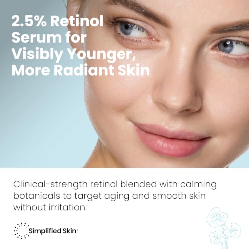 Image of 2.5% Retinol Serum for Face with Hyaluronic Acid - High Strength Anti-Aging Serum for Fine Lines, Wrinkles & Acne Marks - 2 Fl Oz