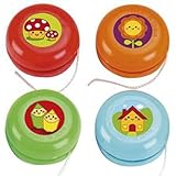 Vendido y Enviado por CAPRILO Lote de 25 Juguetes Económicos Infantiles Decorativos\"Yo-Yo Multicolores\". Juegos y Entretenimiento. Relleno de Piñatas. Regalos Originales para Reyes, Navidad y Cumpleaños.