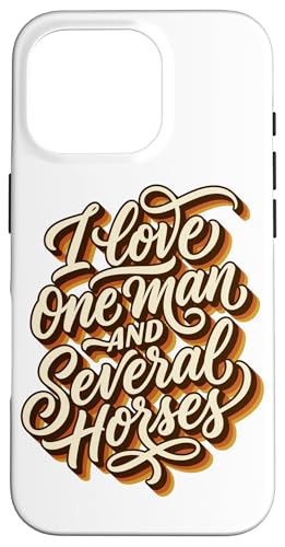 ���B���e�[�W�X�N���v�g I Love One Man And Sseveral Horses Rider �X�}�z�P�[�X iPhone 16 Pro �p
