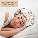 2+3 Large Satin Bonnets with Scrunchies for Women, Hair Bonnet Sleeping Tie Bonnet for Braids Curly Hair, H