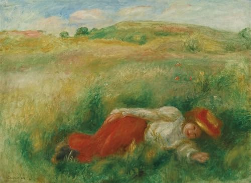 Lienzo Donna che bacia sull'erba de Renoir para inspirar romanticismo en casa
