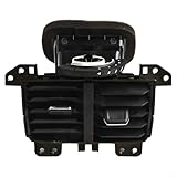 Rear Air Conditioner Outlet AC Vent Compatible for Volks-wagen for Tiguan 2 MK2 2017-2021, OEM 5NG819203, Black Plastic Car Interior Cooling Air Flow Replacement Part
