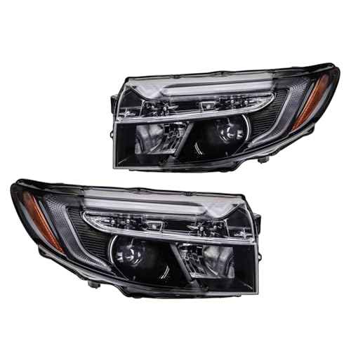 Image of TRQ 2 Piece Headlight Assembly Set Driver & Passenger Side Compatible with Honda Ridgeline RTL 2021-2024 Sport With 5 Pin Connector HO2502204 HO2503204 33100T6ZA01 33150T6ZA01