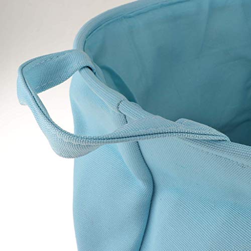 Panier à linge pliable en coton au format compact, coffre de rangement léger - 5