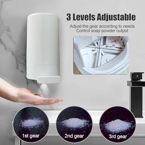Image of Bar Soap Dispenser and Soap Grinder for Bar Soap Shaver Dispenser Adjustable Wall-Mounted Soap Grinding Box No Drilling for Bathroom Kitchen Hotel.