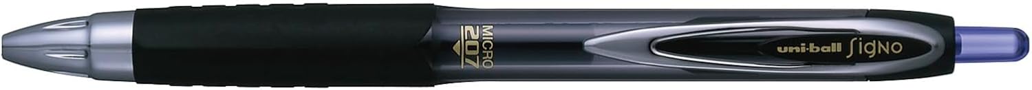 Uni-Ball Rollerball Gel Ink Signo UMN-207 MICRO Blue 0.5mm Box 12 Pcs