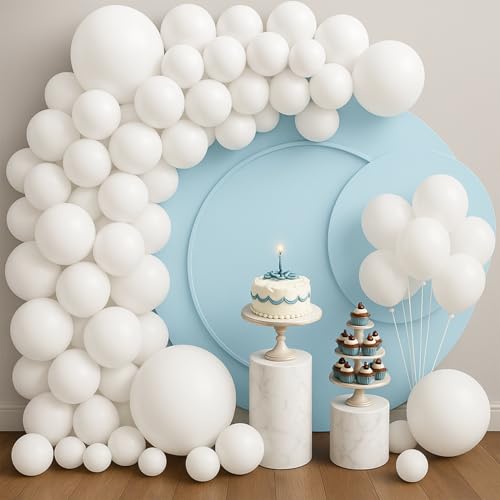Image of Party Propz White Balloons For Decoration - Pack Of 25 Pcs Pearl White Balloons For Birthday | white's Balloon For Decoration | Balloon For Decorations | Birthday Decor (Latex)