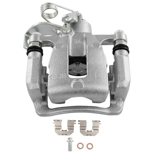 Image of SCITOO 19B6793 Rear Left Disc Brake Caliper Assembly w /Bracket for Dodge for Attitude 2012-2014,for Hyundai for Accent 2012-2017