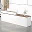 White + Light Brown Wood (Left High)