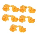 [LEDMOMO] 10個年蛇年樹脂チャーム 干支動物ペンダント 薄型軽量アクセサリー ブレスレット ネックレス キーホルダー用装飾 春節お祝い用