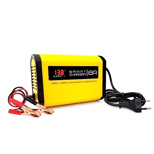 Carregador de Bateria Automotivo Smart Charger 6A Inteligente - Bivolt - 12V