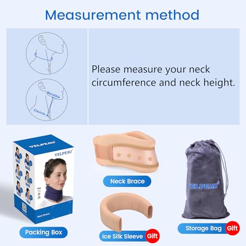 image for Velpeau Neck Brace for Neck Pain and Support -Soft Cervical Collar for