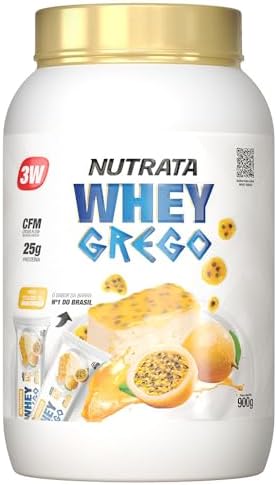 Whey Grego (900g) - Sabor Mousse de Maracujá, Nutrata