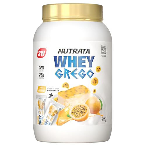 Whey Grego (900g) - Sabor Mousse de Maracujá, Nutrata