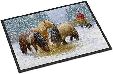 Caroline'S Treasures Shetland Ponies Floor Mat - Thumbnail 2