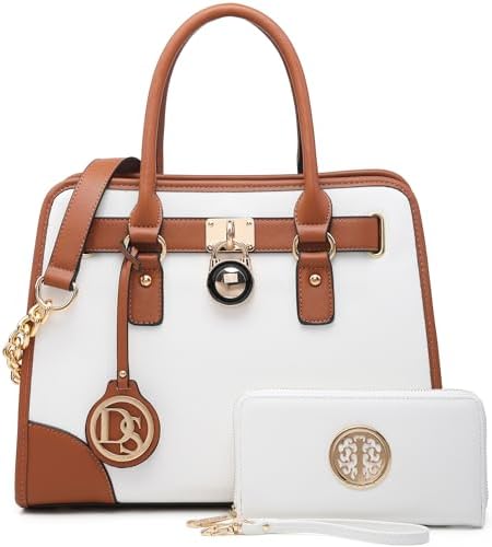 Women Designer Handbags and Purses Ladies Satchel Bags Shoulder Bags Top Handle Bags w/Matching Wallet