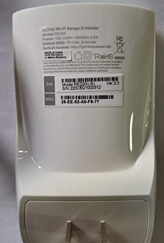 Product Image 1: TP-Link AC750 WiFi Extender (RE220), Covers Up to 1200 Sq.ft and 20 Devices, Up to 750Mbps Dual Band WiFi Range Extender, WiFi Booster to Extend Range of WiFi Internet Connection