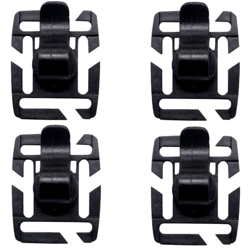 Fuulqgui 4 Pcs Bladder Tube Clips for Hydration Pack, Universal Fixed Gear Water Pipe Hose Clamps Backpacks Buckle Bladder Bag Part for Camping Hiking