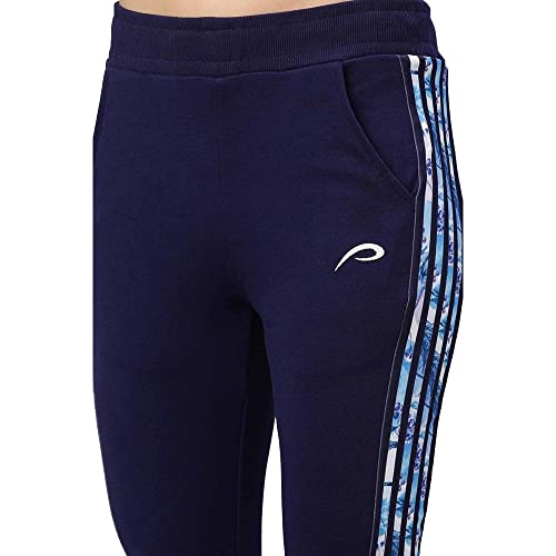Image of Proline Polyester Cotton Regular Fit Track Pants for Womens