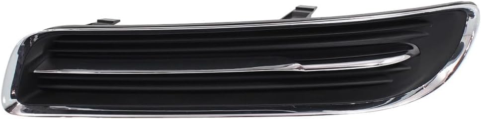 KarParts360 For Chrysler 300 2011 2012 2013 2014 Fog Light Cover Driver Side | Front | Black And Chrome | Replacement For CH1038127 | 68127945AB