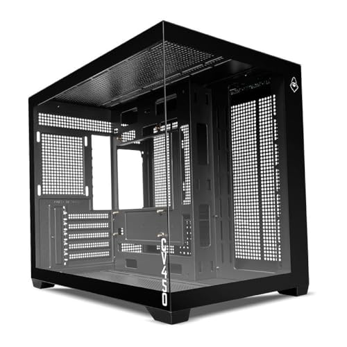 Gabinete Gamer Mancer CV450 | Mini-Tower | Lateral de Vidro | Preto | MCR-CV450-BK