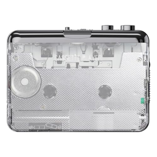 Bloepum 218Pt Cassette Tape to MP3 Converter Recorder Via Pc Cassette Tape Player with Earphone Tape Cassette Music Player Plastic 1 Pcs