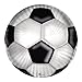 Big Party- Große Fußballteller, Weiß / Schwarz, Durchmesser 24 cm, 13280