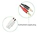 WOODGUILIN Tamiya Connector Plug to Banana Plug Adapter 4mm, 2 PinTamiya Plug Connector 2 Pcs with 14AWG 30CM Charging Cable, RC Battery Connector for Helicopter Quadcopter Lipo Battery (Tamiya)