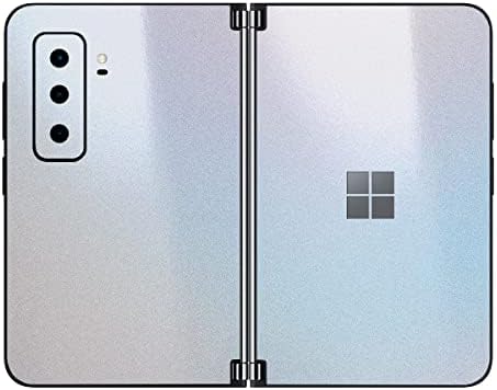 SopiGuard Sticker Skin for 2021 Microsoft Surface Duo 2 2nd Gen Edge-to-Edge Front and Rear Panels Vinyl Decal (Diamond Rainbow White)