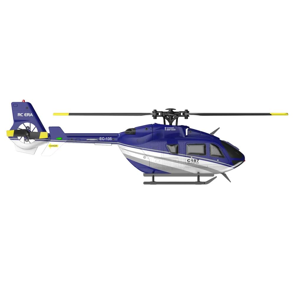 Torcster Hubschrauber H-135 blau 6G 260mm RTF 2,4G Ferngesteuert 3D Anfänger Indoor Heli
