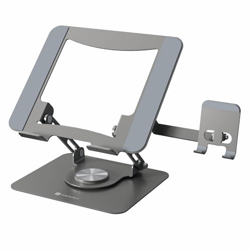 Portronics My Buddy K9 Pro 2-in-1 Laptop & Phone Stand with 360° ...