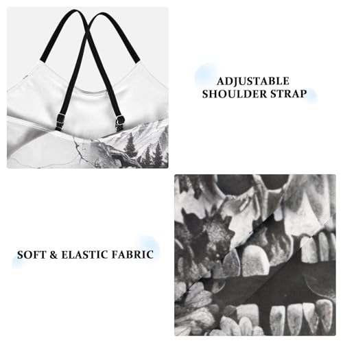 Toddler Black White Flowers Floral Skull One Piece Swimsuits for Girls 3T 202b58873