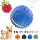 2026 T01 Interactive Dog Toys Dog Ball, Automatic Rolling and Bouncing Moving Dog Toy, Durable and USB Rechargeable, Fun Smart Toy for Puppy, Small, Medium and Large Dogs, Dog Toys to Keep Them Busy