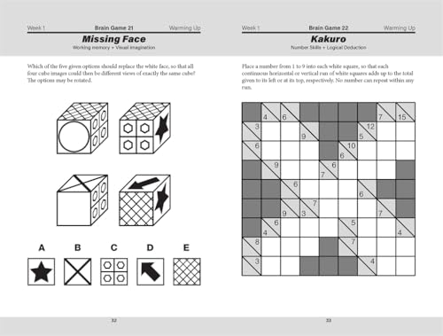 Train Your Brain in Four Weeks: Over 150 Puzzles to Improve Your Mental Agility