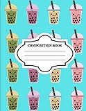 Photo Gallery composition book boba tea aesthetic Photo Gallery composition book boba tea aesthetic