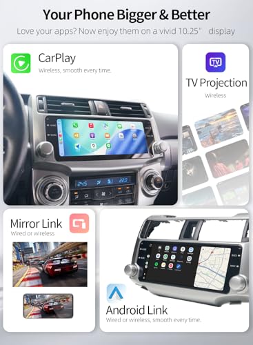 Dasaita 8GB+256GB Android 13 Car Radio for Toyota 4Runner 2010-2024 - image 4