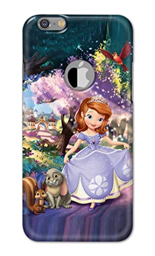 Image of PRINTFIDAA Cartoon Little Girl with Crown and Pet Animals Printed Designer Hard Case for Apple iPhone 6 Logo (4.7 inch) / iPhone 6S Logo (4.7 inch) Back Cover -(e) RPM1008
