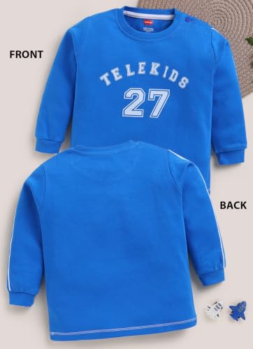 Image of LuvLap Baby Boys Regular Fit 100% Cotton Full Sleeves Boys T-Shirt Set Pack of 2