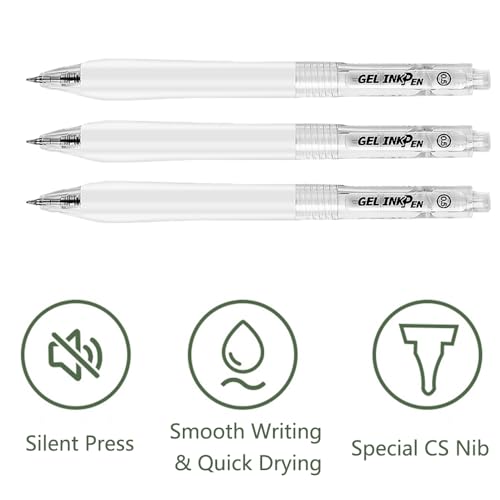 Set de 3 bolígrafos retráctiles con tinta negra 0.5 mm miniatura 2