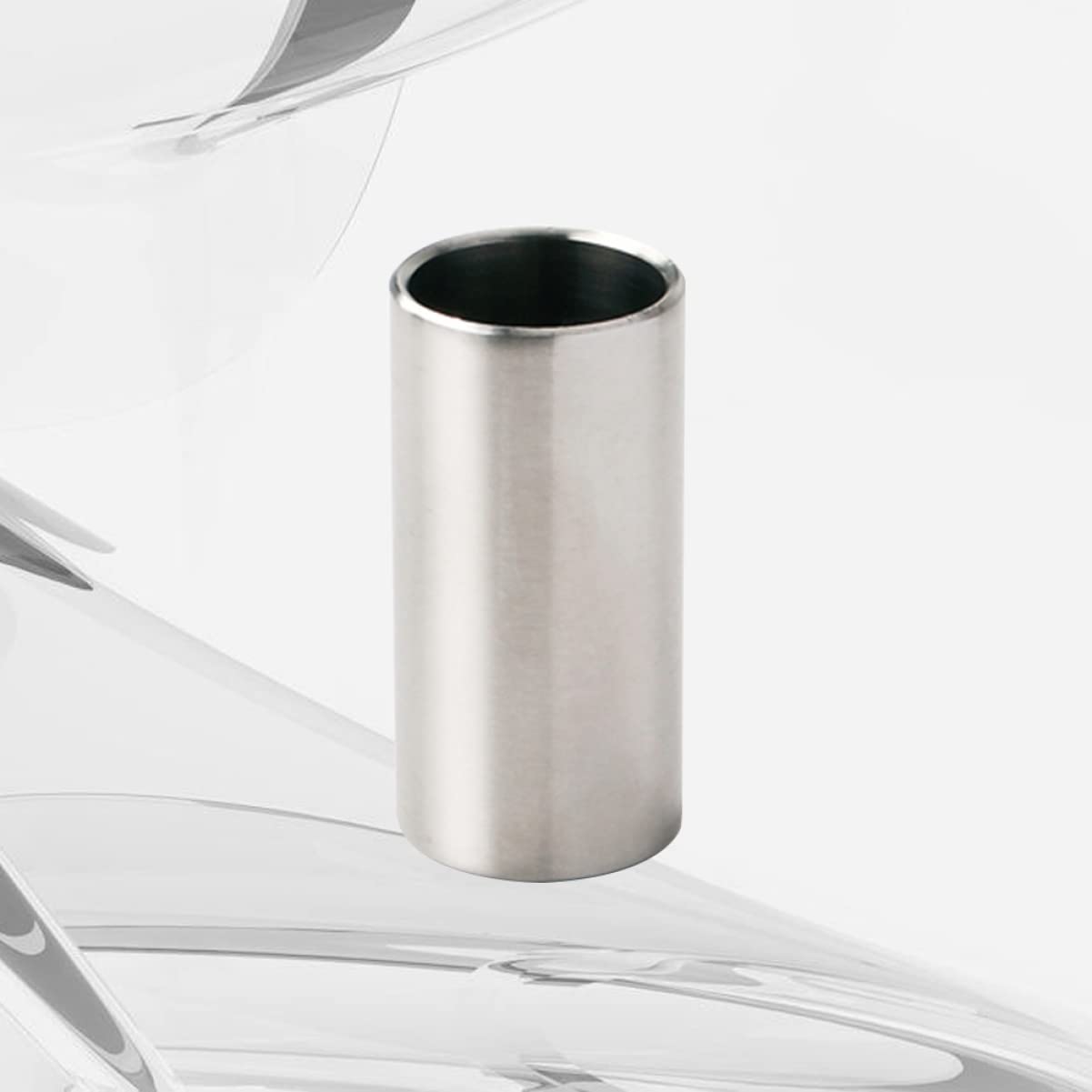 Yardwe Chrome Steel Guitar Slide Finger Slide Guitar Accessory Steel String Slider Large Size Slider