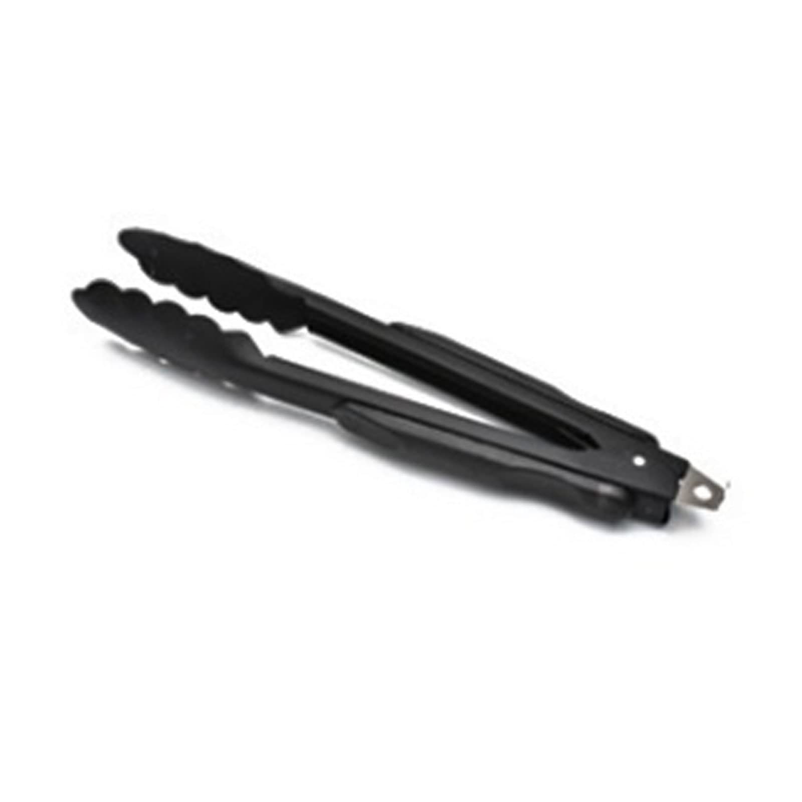 Pinze da cucina, Pinze in acciaio inossidabile siliconico 21 cm nere for barbecue da cucina