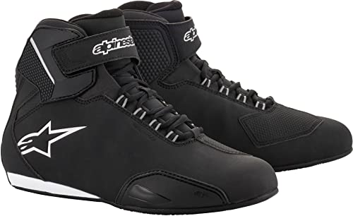 Alpinestars Stella Sektor Waterproof Shoes, CE-Certified Women's Riding Gear, 7, Black/Silver
