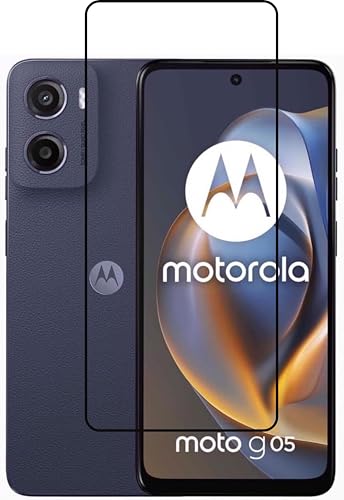 Image of Tempered Glass Screen Protector Compatible For MOTO G05 / Motorola G05 with Easy Self Installation Kit