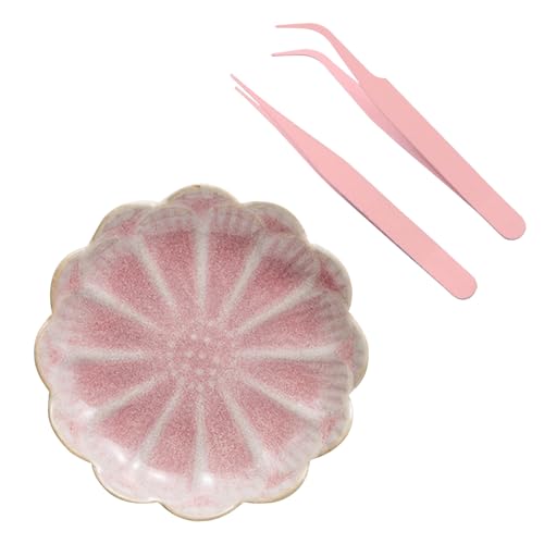 Image of Jeejunye Craft Tool Kit for Resin Art Pick up Small Broken Glass Pieces (Pink)