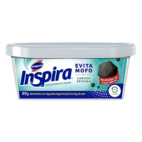 Limppano Evita Mofo Desumidificador Inspira 80G - Fragância: Carvão Ativado