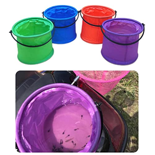 Tytoge Kids Telescopic Butterfly Net Fishing Net, Fishing Nets Insect Nets Fishing Nets With Stainless Steel 5-Section Handle Folding Bucket For Catching Insects Bugs Playing #TOP1