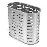 Genérico Soporte para Cubiertos y Utensilios de Cocina Escurridor de Acero Inoxidable, Organizador Versátil para Cocina y Comedor