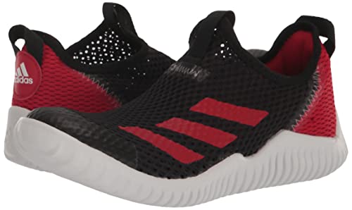 adidas Tênis infantil unissex Rapidazen 2.0, Preto/Better Scarlet/Branco, 13 Little Kid